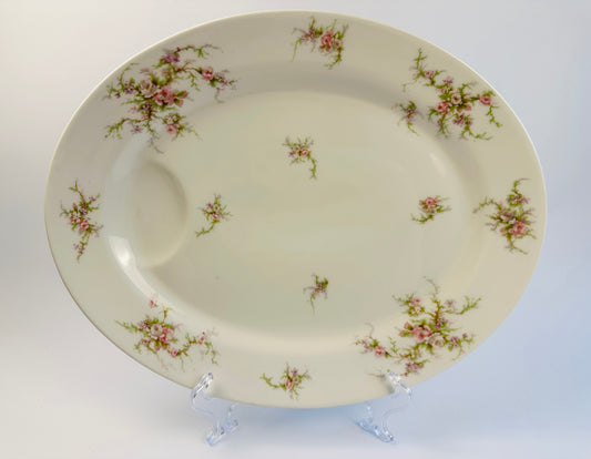 Haviland Pink Rose Large Platter