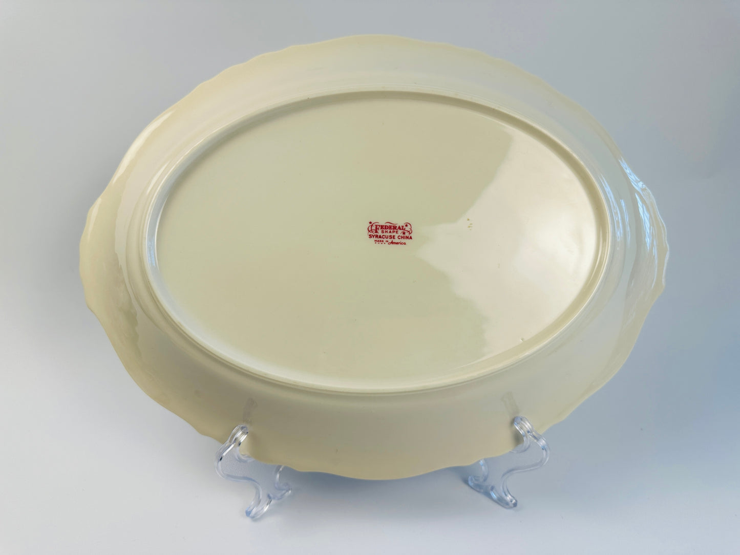 Syracuse China Blue Federal Platter