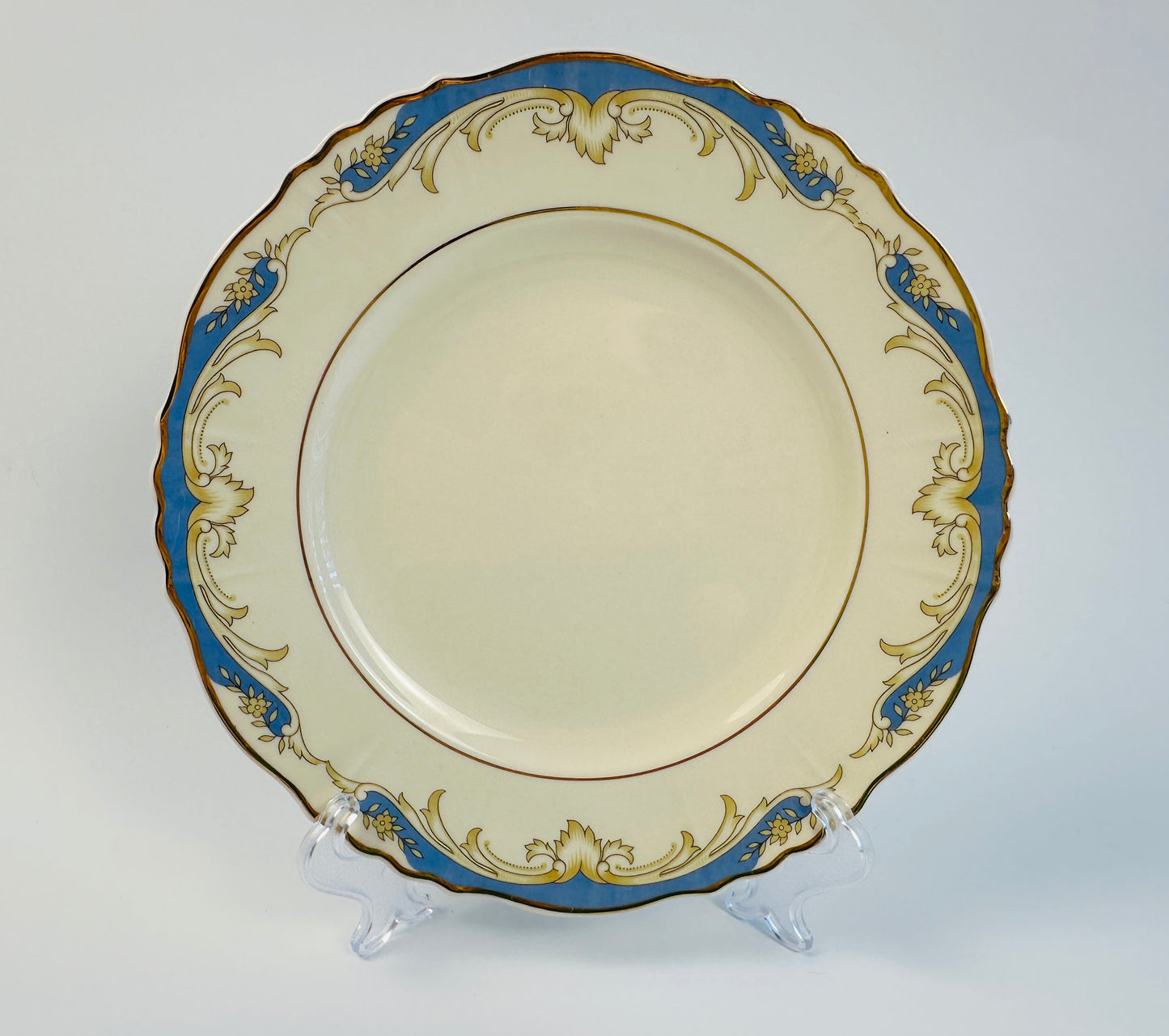 Syracuse China Blue Federal Round Servers Set of Two