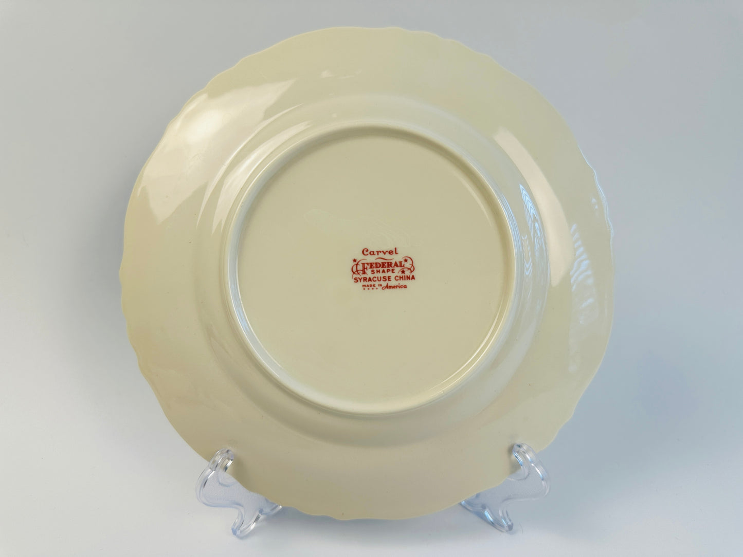 Syracuse China Blue Federal Round Servers Set of Two