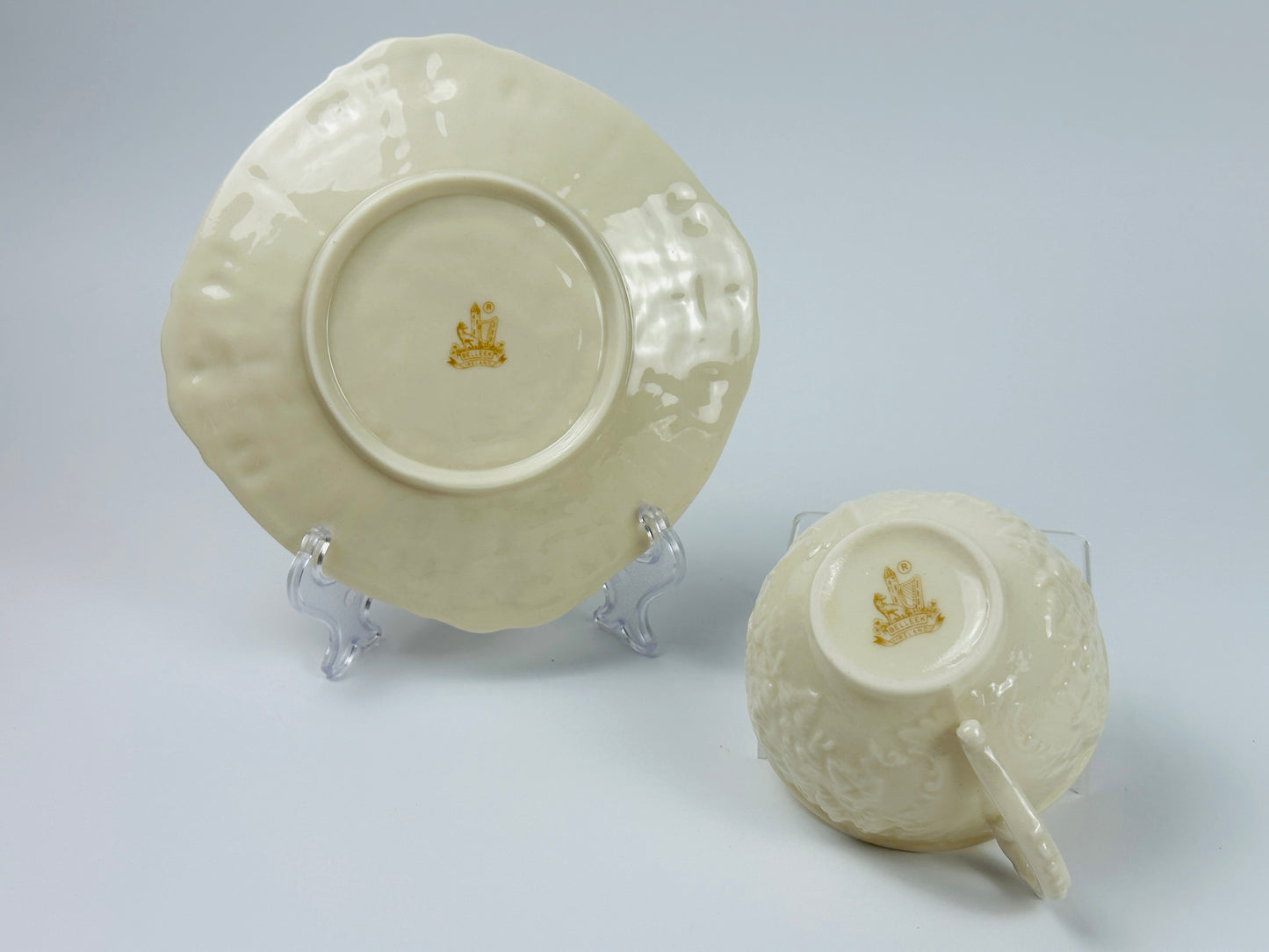 Belleek Bacchus Cup & Saucer