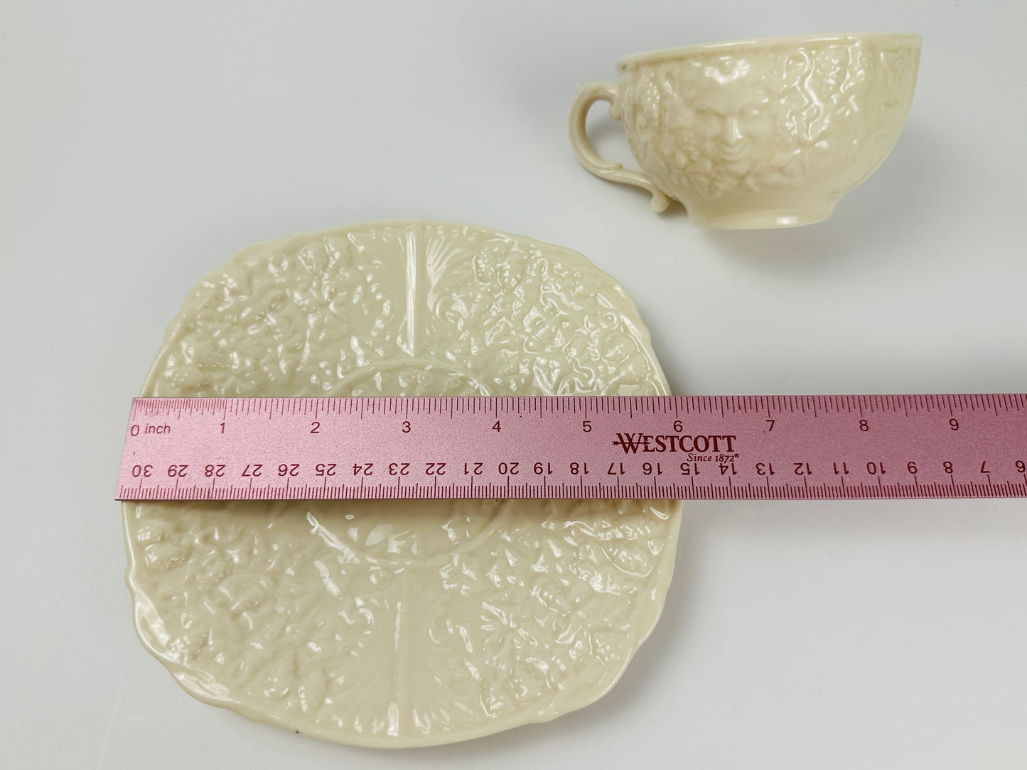 Belleek Bacchus Cup & Saucer