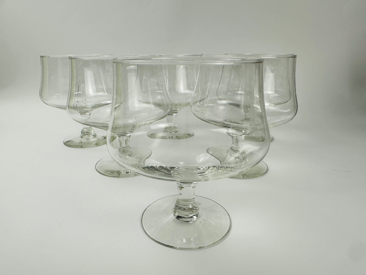 Flared Champagne or Dessert Glasses Set of Six