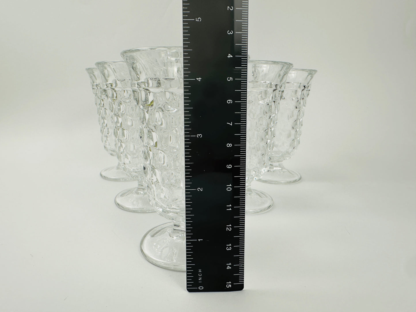 Fostoria American Clear Water or Tea Glasses Set of Six