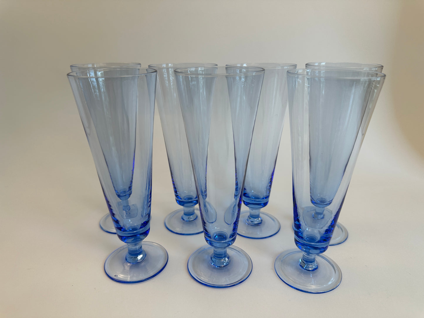 Blue Sling Glasses Set of Seven