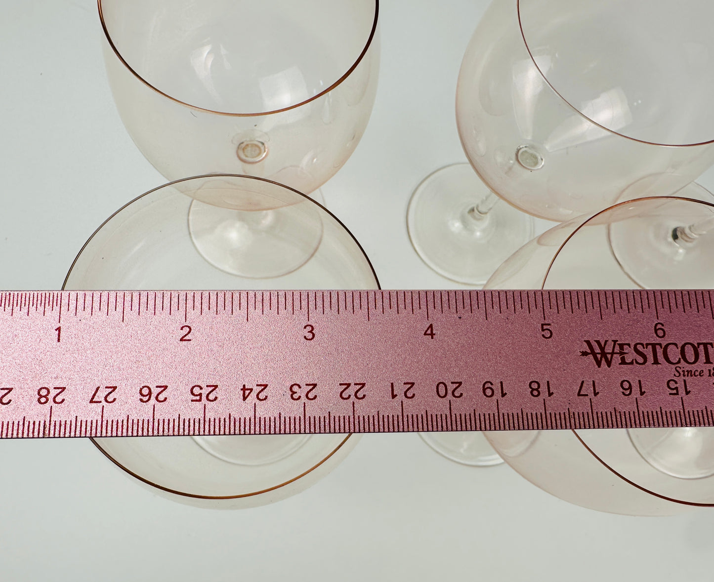 Pale Pink Wine Glass Set of Six