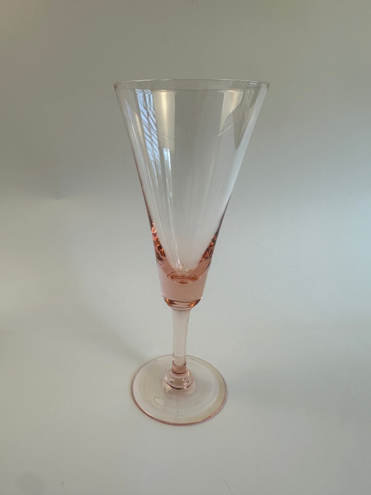 Pink Champagne Glasses Set of Eight