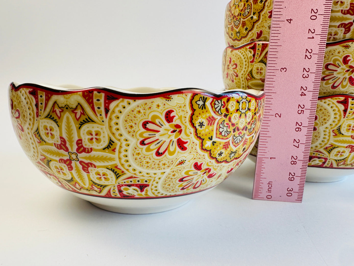 222 Fifth Saffron Cereal Bowls Set of Four