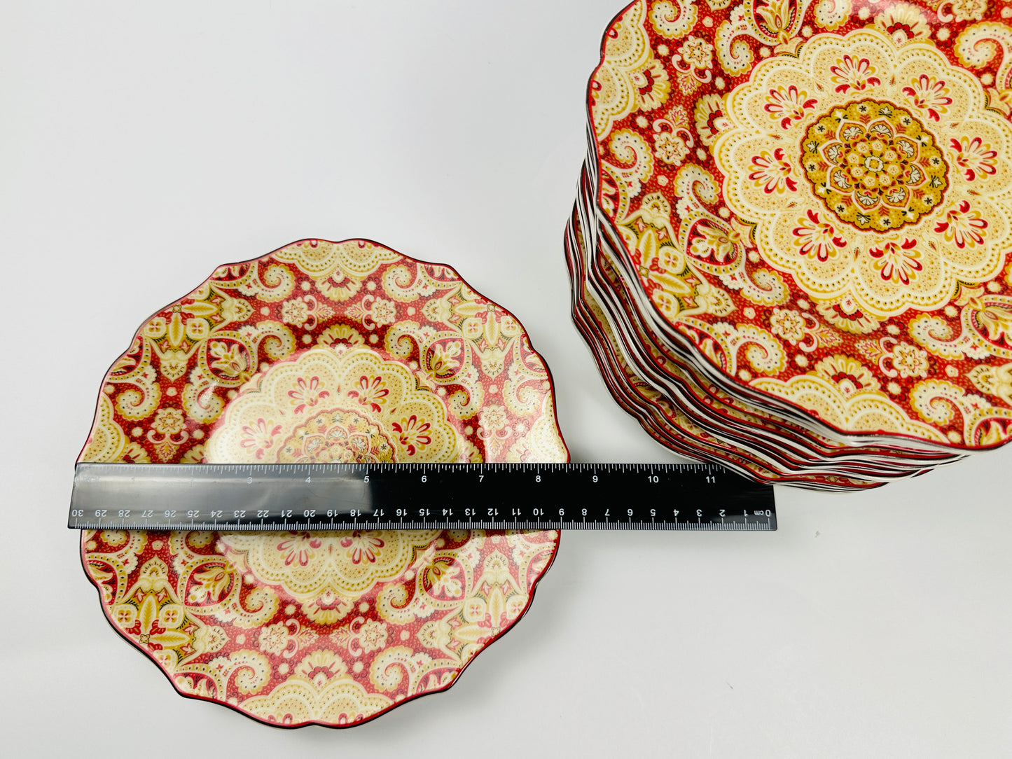 222 Fifth Saffron Salad Plate Set of Thirteen