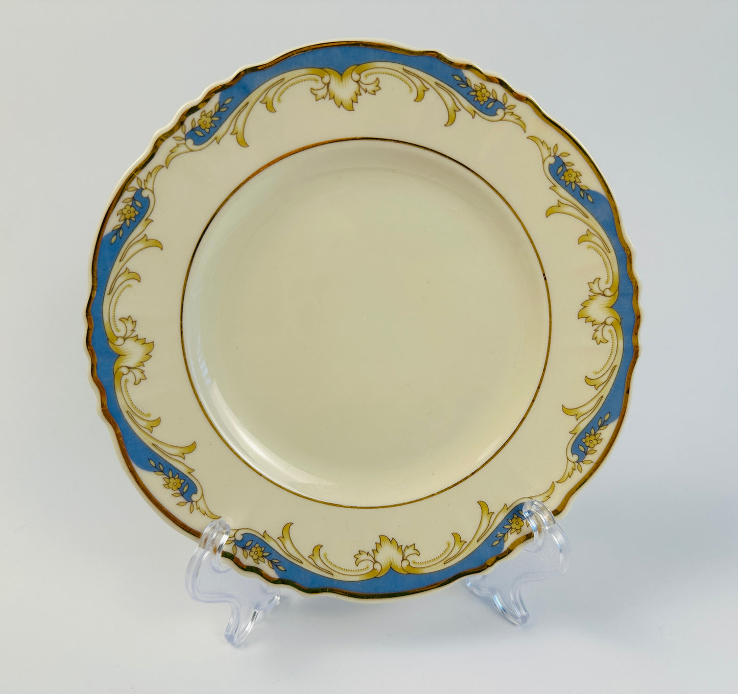 Syracuse China Blue Federal Small Plates Set of Twelve