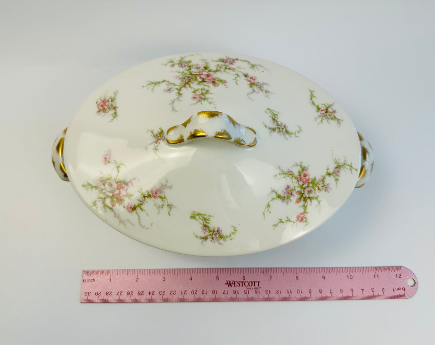 Haviland Pink Rose Casserole Dish