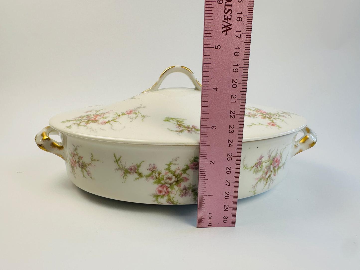 Haviland Pink Rose Casserole Dish