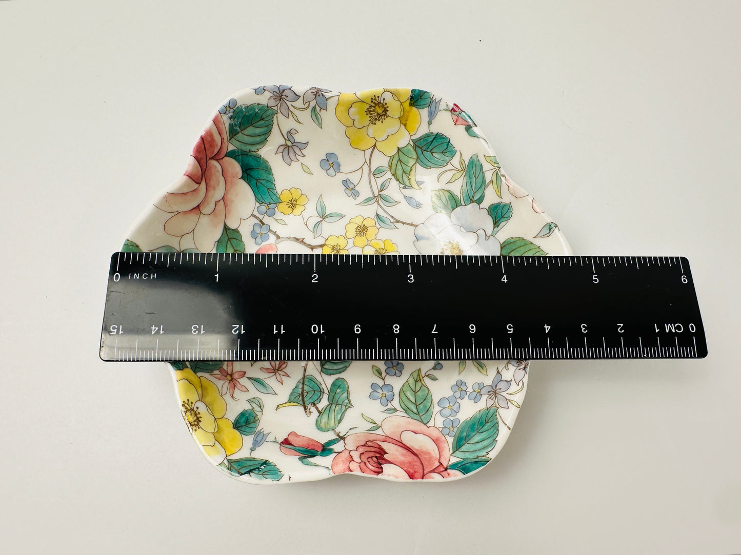 China Floral Tidbit Dish