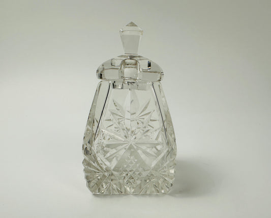 Clear Pressed Glass Jelly Jar (Chipped)