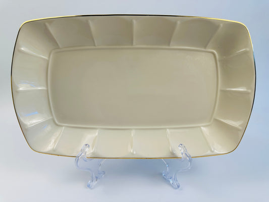 Lenox Ridged Gold Edge Platter