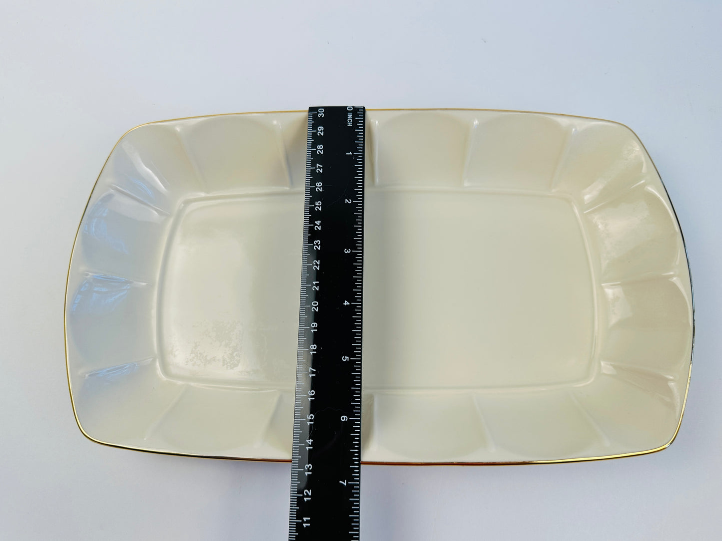 Lenox Ridged Gold Edge Platter