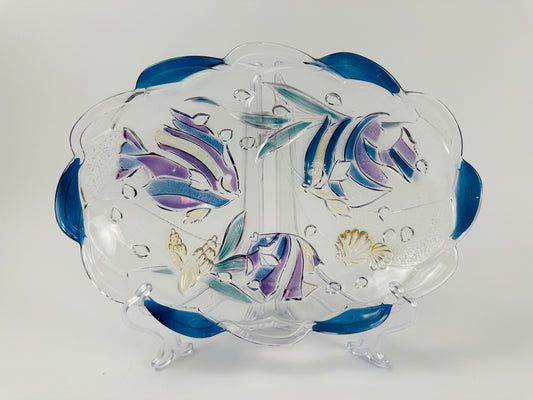 Mikasa Aquatic Oblong Glass Platter