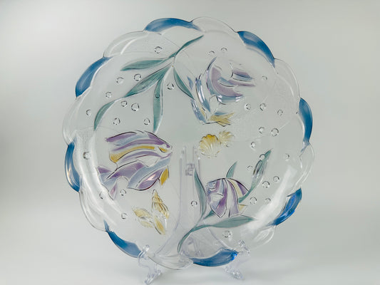 Mikasa Aquatic Round Glass Platter