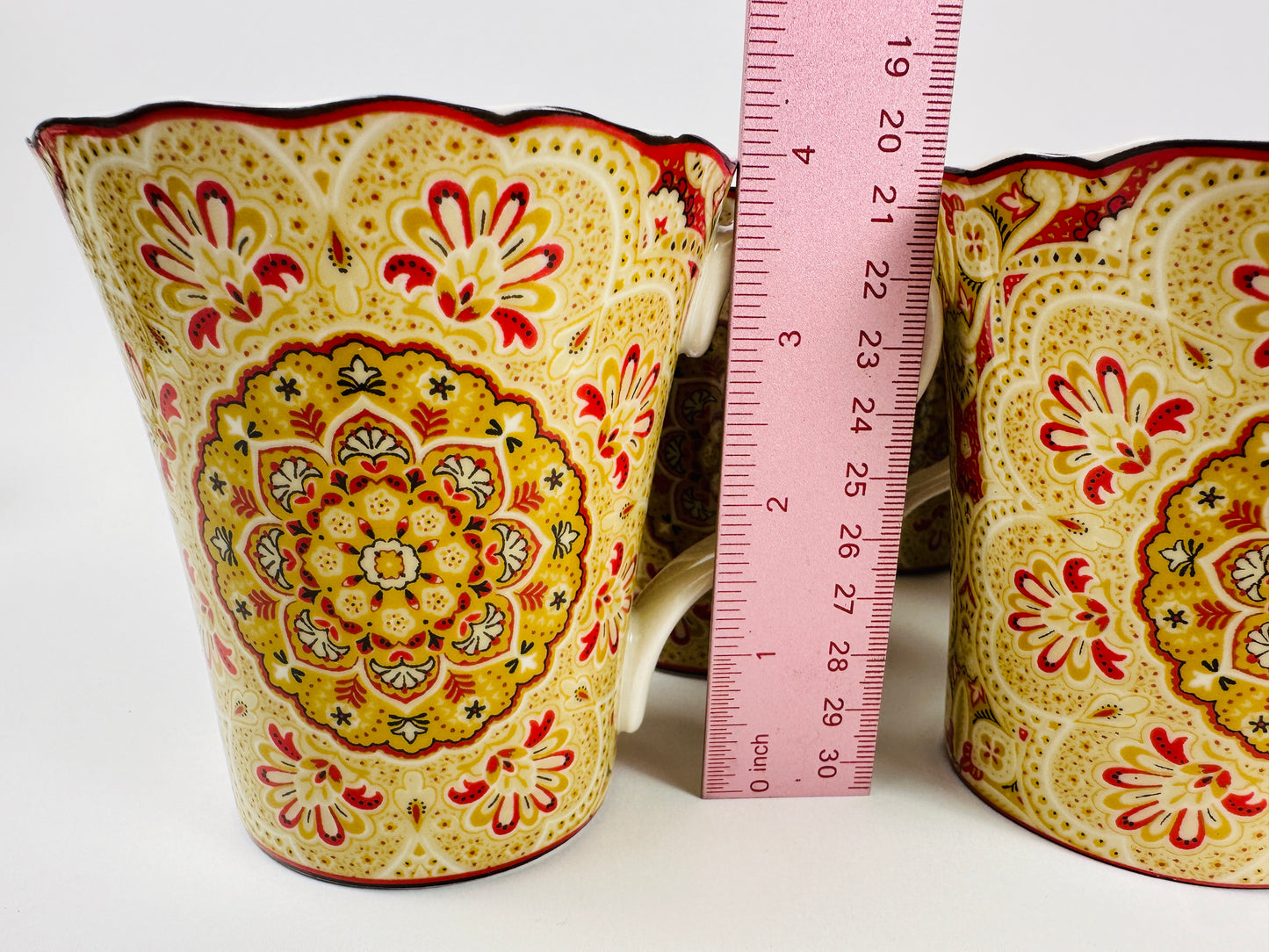 222 Fifth Saffron Coffee Cups Set of Eight