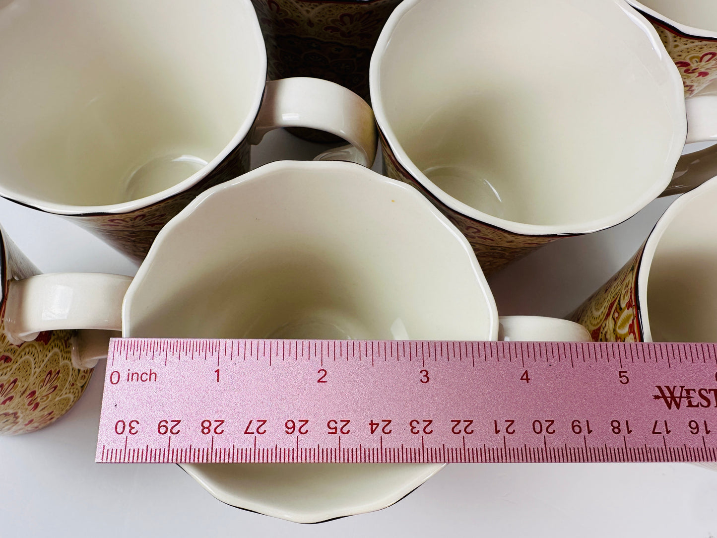 222 Fifth Saffron Coffee Cups Set of Eight