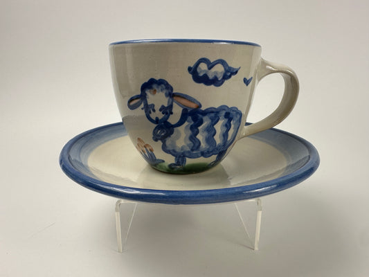 M A Hadley Sheep Cup & Saucer