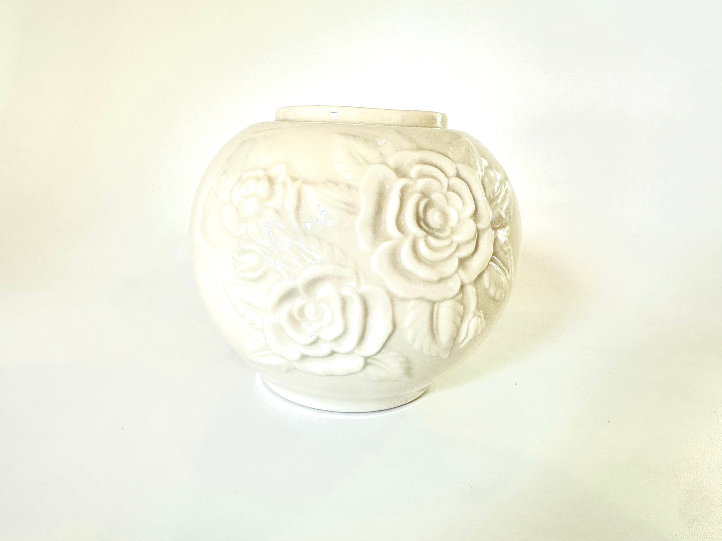 Lenox White Ginger Jar Rose Vase