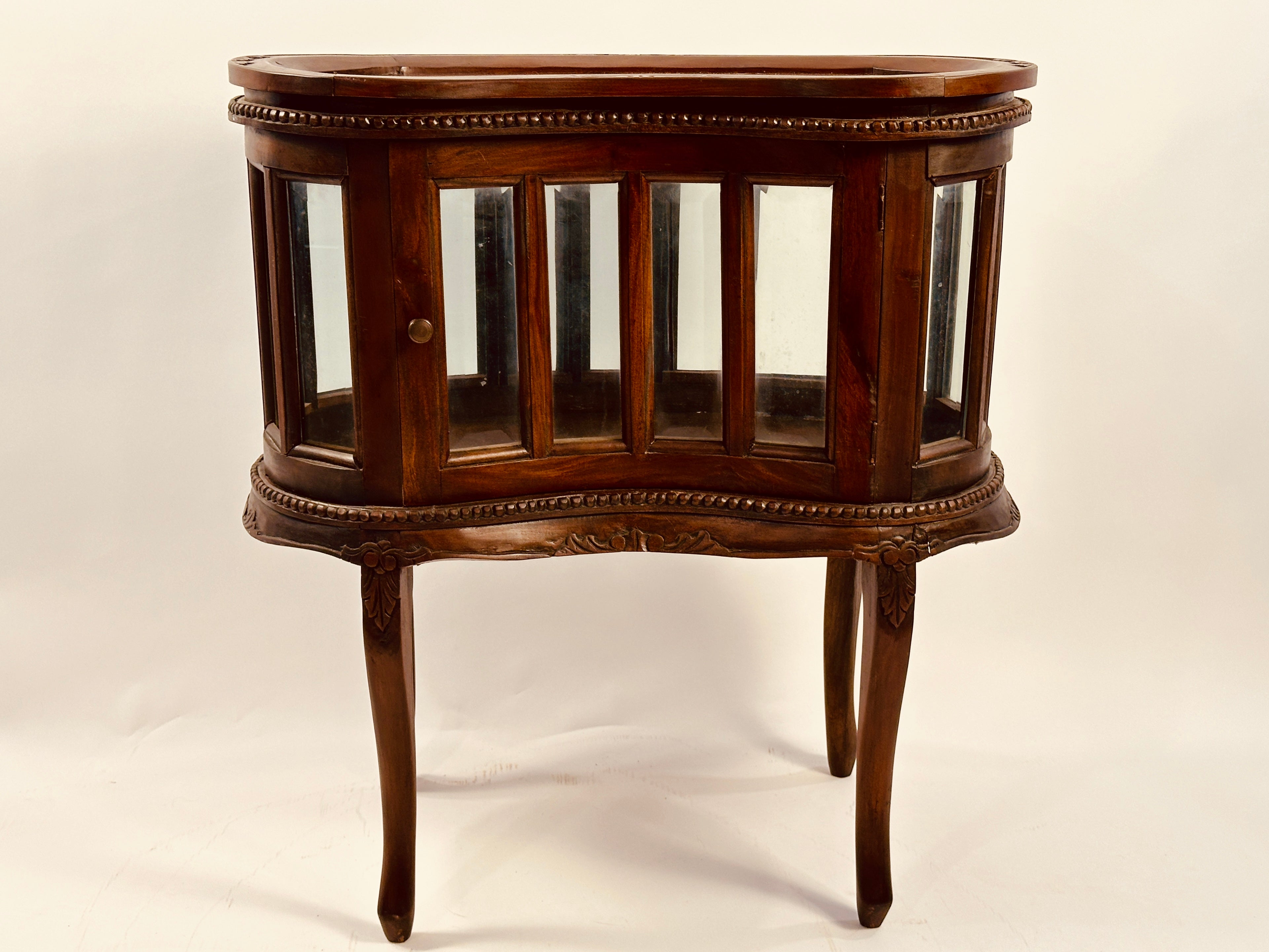 Wood & Glass Chocolate Table with Removable Top Tray – belle histoire ...