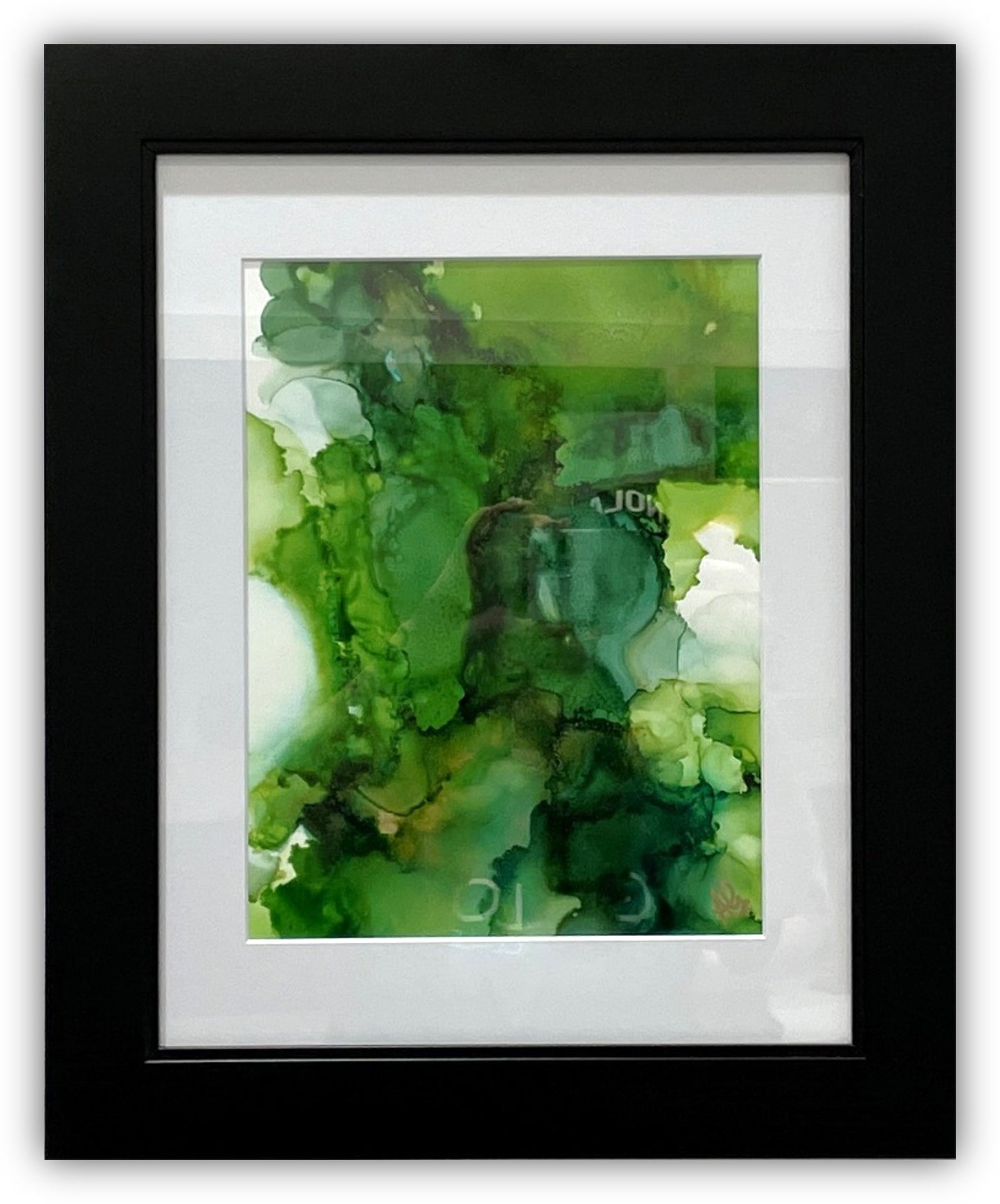 Gollott Collection Framed Original Alcohol Ink Art Lucky One