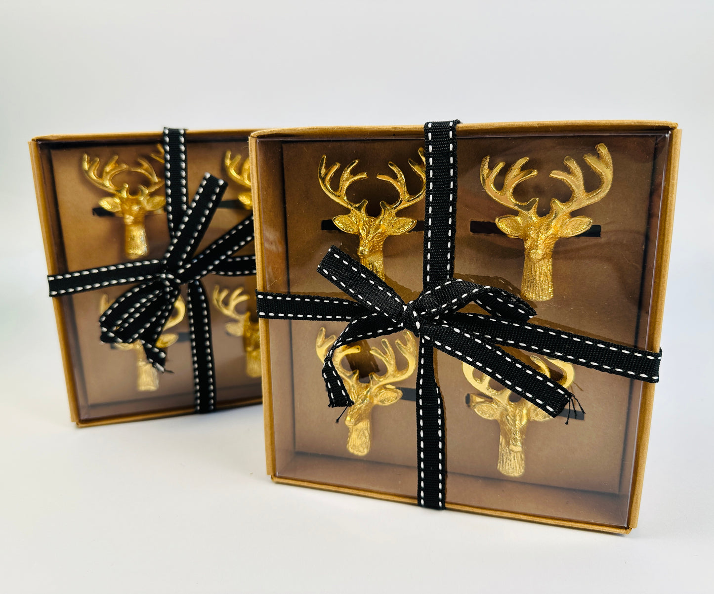 Gold Deer Napkin Rings