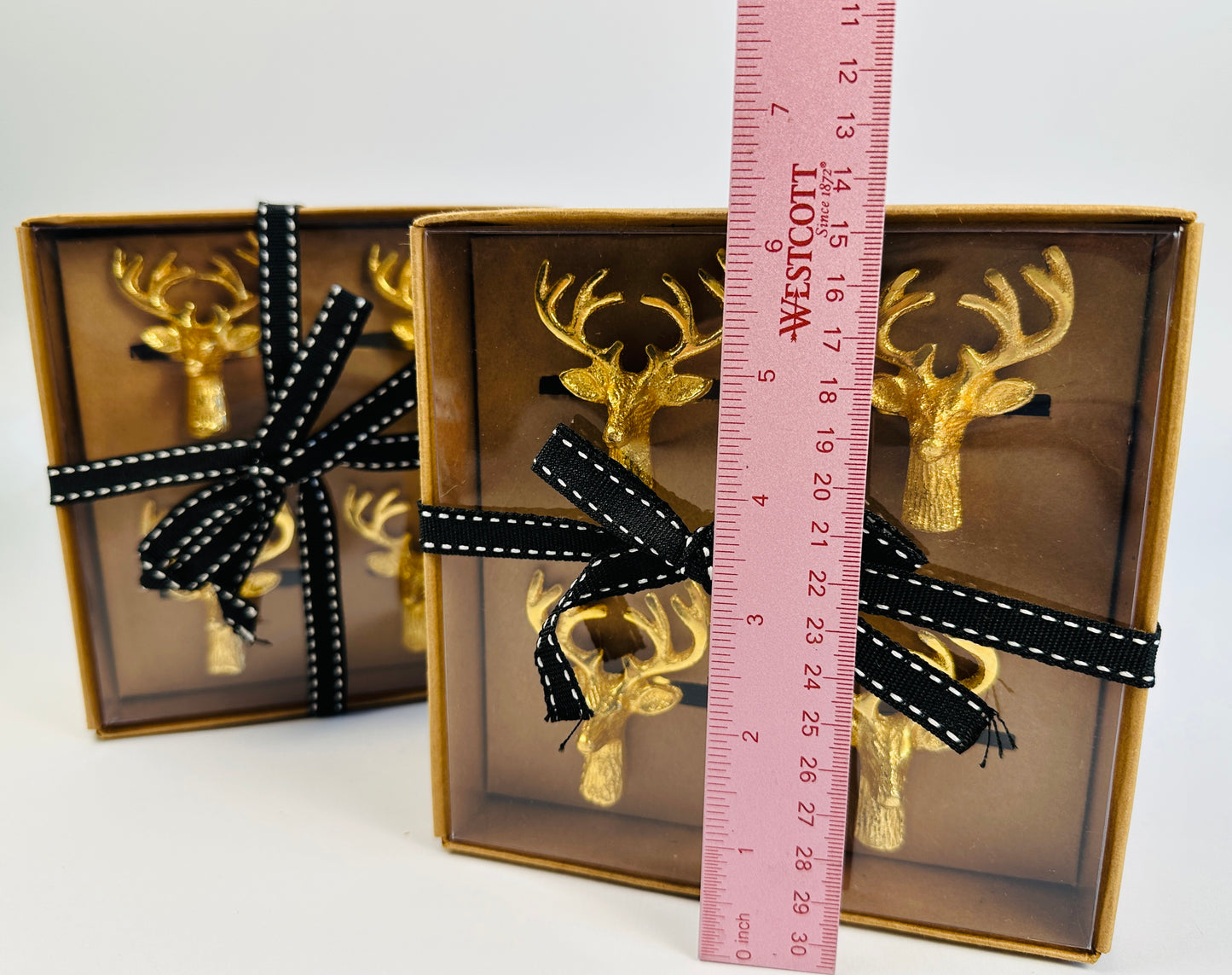 Gold Deer Napkin Rings