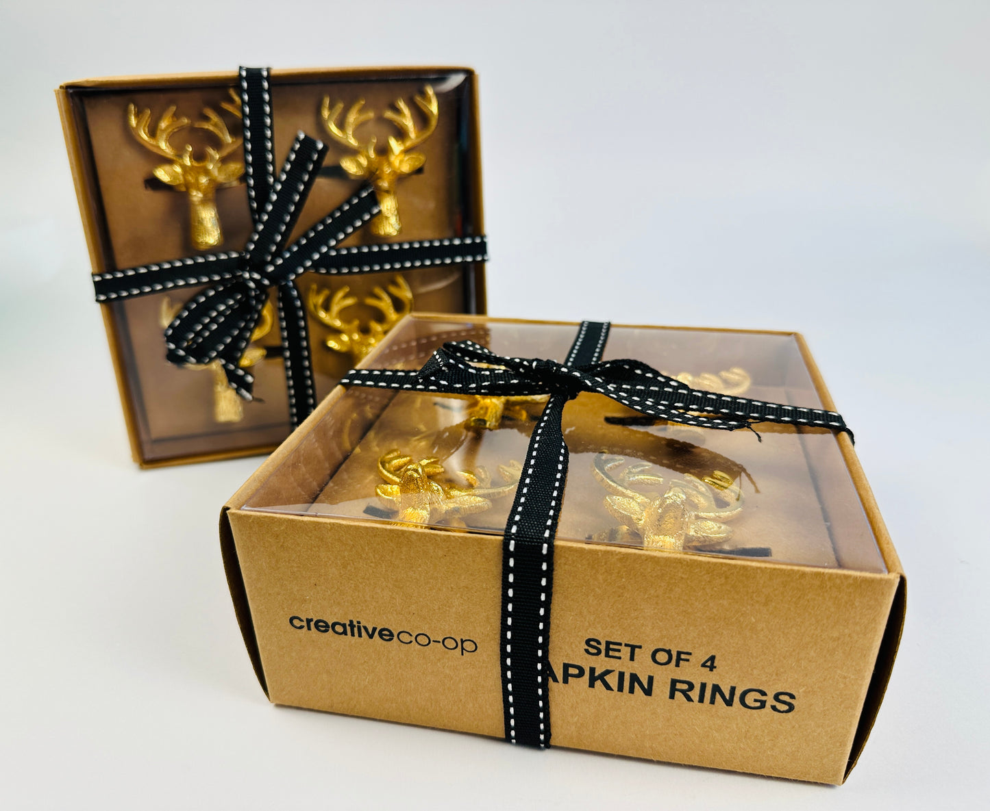 Gold Deer Napkin Rings